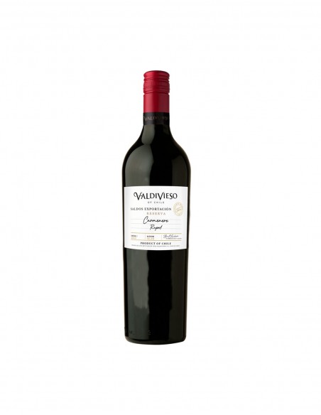 Saldos de Exportación Vino Reserva Valdivieso Carmenere Rapel 2018 Marca Valdivieso