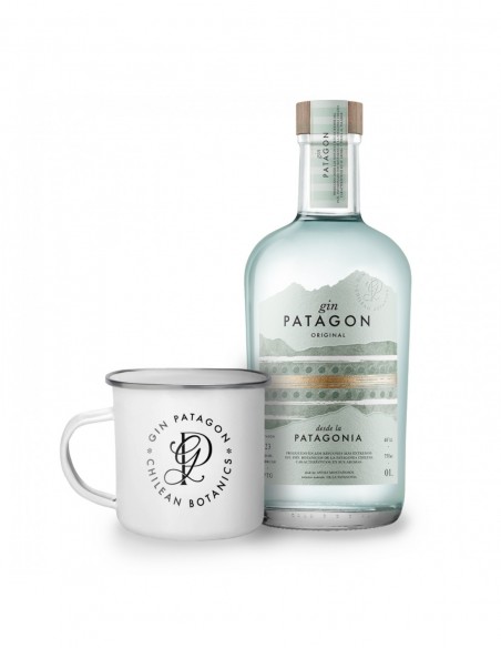 Licores y Destilados Pack Gin Patagon Original con Tazón Metálico Marca Patagon